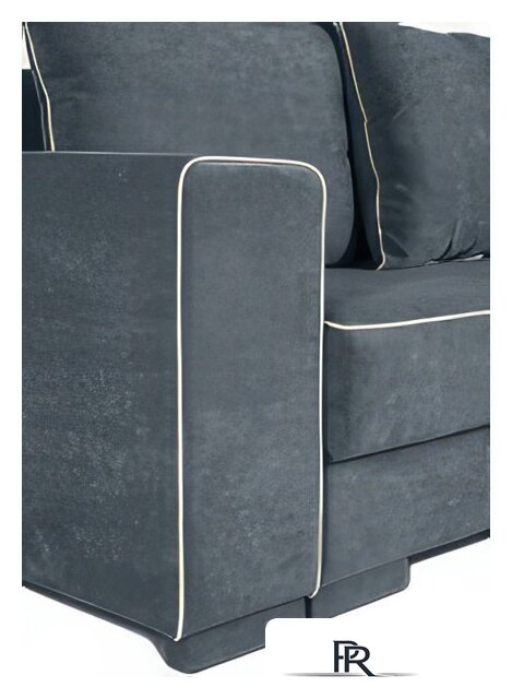 Диван Krones Цезарь 4 (велюр, графит/молочный) - Изображение №6 — Интернет-магазин ПроЗаказ