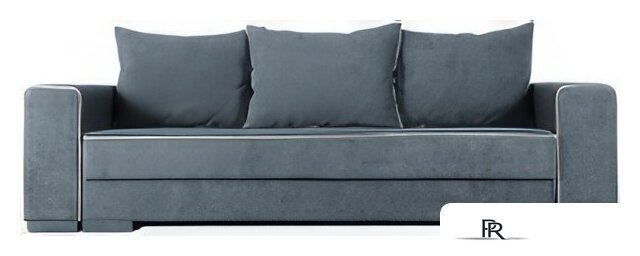 Диван Krones Цезарь 4 (велюр, графит/молочный) - Изображение №2 — Интернет-магазин ПроЗаказ