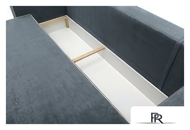 Диван Krones Цезарь 4 (велюр, графит/молочный) - Изображение №3 — Интернет-магазин ПроЗаказ