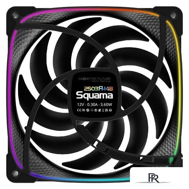 Комплект вентиляторов для корпуса Geometric Future Squama 2503R-14 Triple Pack (черный) - Изображение №4 — Интернет-магазин ПроЗаказ