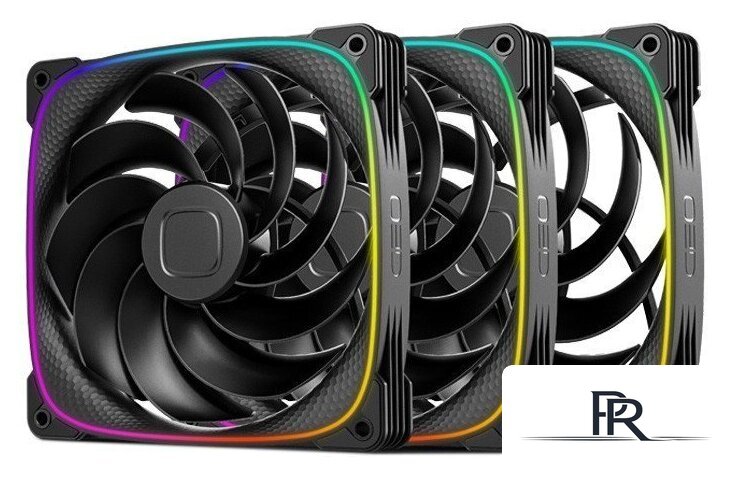 Комплект вентиляторов для корпуса Geometric Future Squama 2503R-14 Triple Pack (черный) - Изображение №1 — Интернет-магазин ПроЗаказ