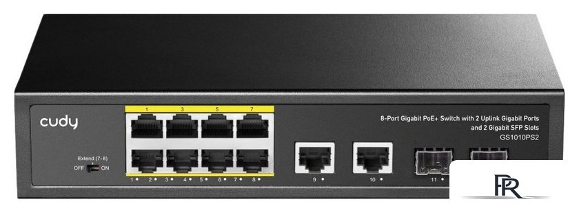 Неуправляемый коммутатор Cudy GS1010PS2 1.0 - Изображение №1 — Интернет-магазин ПроЗаказ