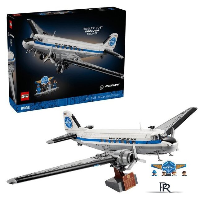 Конструктор LEGO Icons 11378 Douglas DC-3 PAN AM Airliner - Изображение №1 — Интернет-магазин ПроЗаказ
