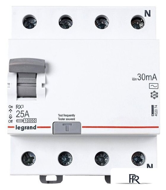 Устройство защитного отключения Legrand RX3 4P 25A 10kA 30mA A 402074 - Изображение №1 — Интернет-магазин ПроЗаказ