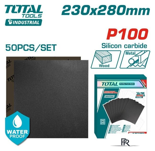 Набор шлифлистов Total TAC010016 (50 шт) - Изображение №1 — Интернет-магазин ПроЗаказ