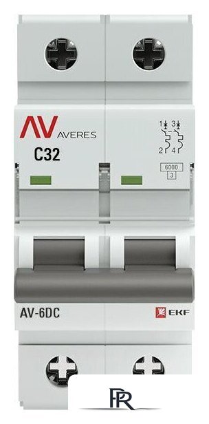 Выключатель автоматический EKF Averes AV-6 2P 32A (C) 6kA mcb6-DC-2-32C-av - Изображение №2 — Интернет-магазин ПроЗаказ