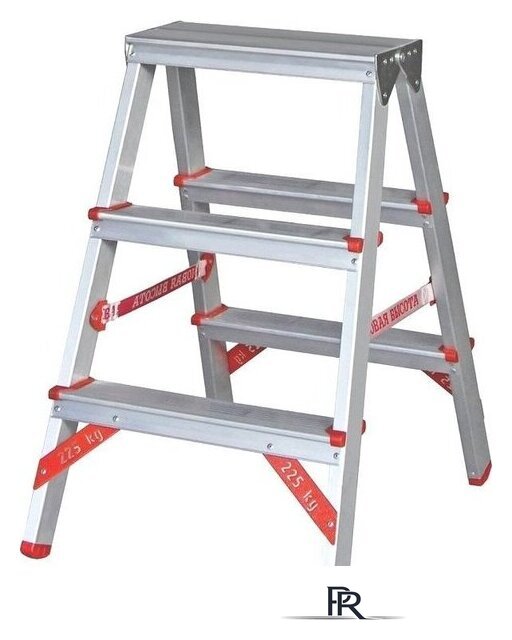Лестница-стремянка Новая высота NV 312 двухсторонняя профессиональная 2x3 ступеней - Изображение №2 — Интернет-магазин ПроЗаказ