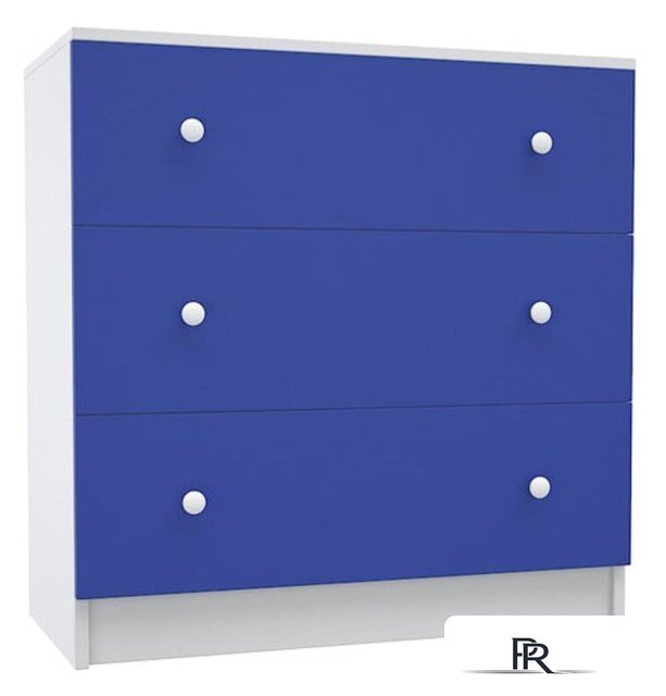 Комод МДК Феникс КМ1Ф-С с 3 ящиками 820x800x418 (синий) - Изображение №1 — Интернет-магазин ПроЗаказ