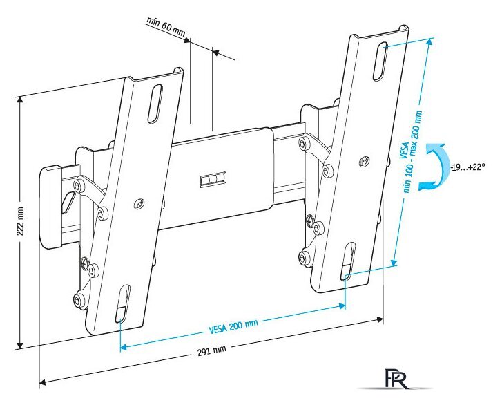 Кронштейн для телевизора Holder LCD-T2611 - Изображение №3 — Интернет-магазин ПроЗаказ