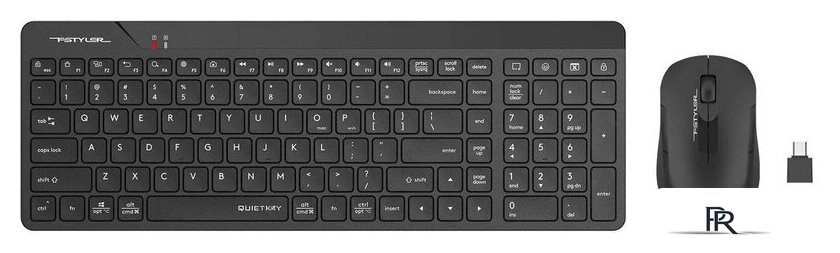 Офисный набор A4Tech Fstyler FG2300 Air2 (черный) - Изображение №2 — Интернет-магазин ПроЗаказ