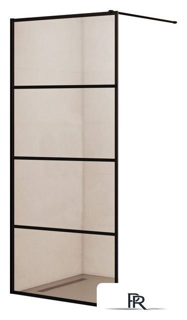 Душевая стенка RGW WA-019B 351001970-84 (черный/прозрачное стекло) - Изображение №1 — Интернет-магазин ПроЗаказ