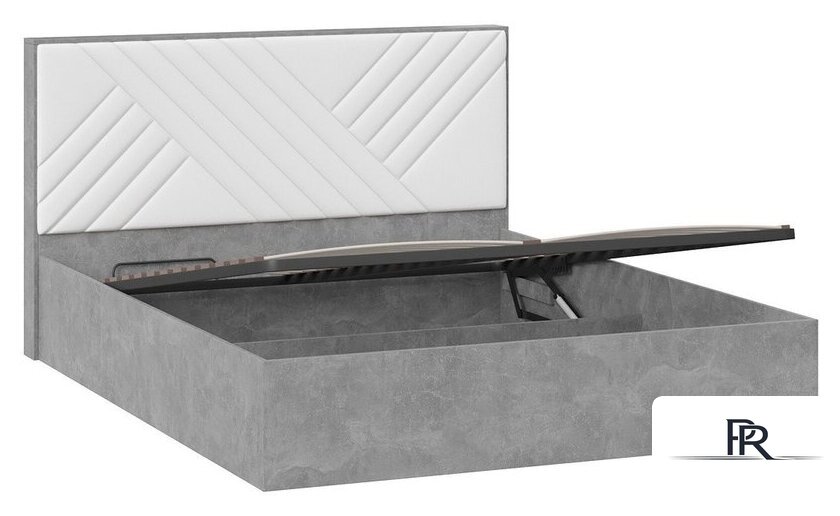 Кровать Трия Хилтон универсальная тип 1 с ПМ 160x200 (ателье светлый/белый) - Изображение №3 — Интернет-магазин ПроЗаказ