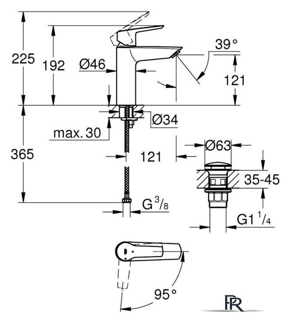 Смеситель Grohe Start M 237462432 - Изображение №4 — Интернет-магазин ПроЗаказ