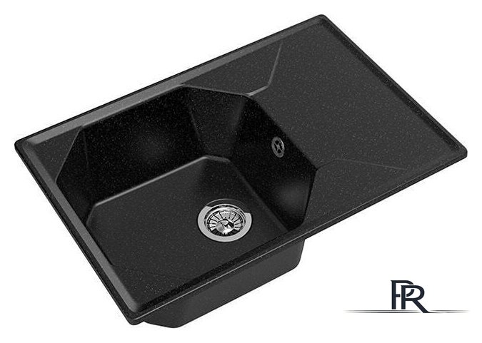 Кухонная мойка GranFest GF-U-740L (черный) - Изображение №1 — Интернет-магазин ПроЗаказ