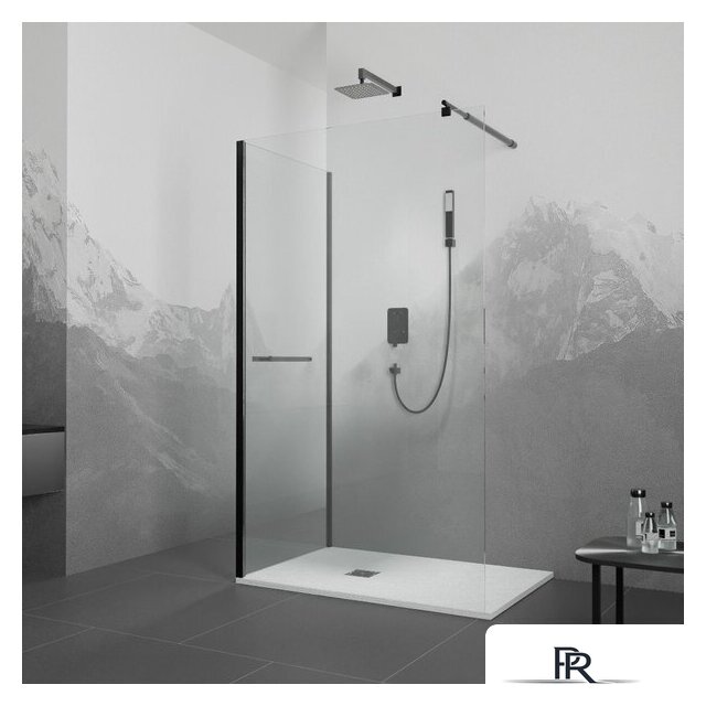 Душевой уголок RGW WA-05-1B (WA-02B+Z-060-2B) 351005198-14 90x80 (черный/прозрачное стекло) - Изображение №1 — Интернет-магазин ПроЗаказ