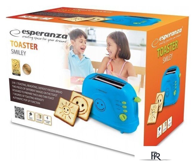Тостер Esperanza Smiley EKT003B - Изображение №2 — Интернет-магазин ПроЗаказ
