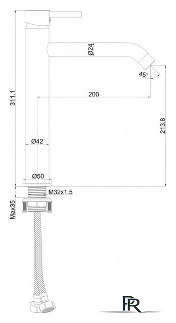 Смеситель Maxonor Pure Life PL1187-9 - Изображение №9 — Интернет-магазин ПроЗаказ