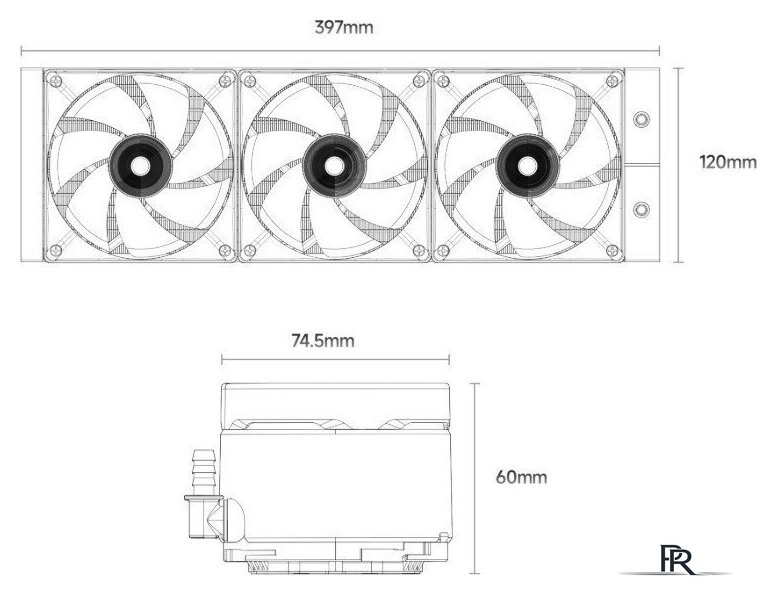 Система жидкостного охлаждения для процессора Ocypus Delta L36 BK ARGB V2 (черный) - Изображение №7 — Интернет-магазин ПроЗаказ