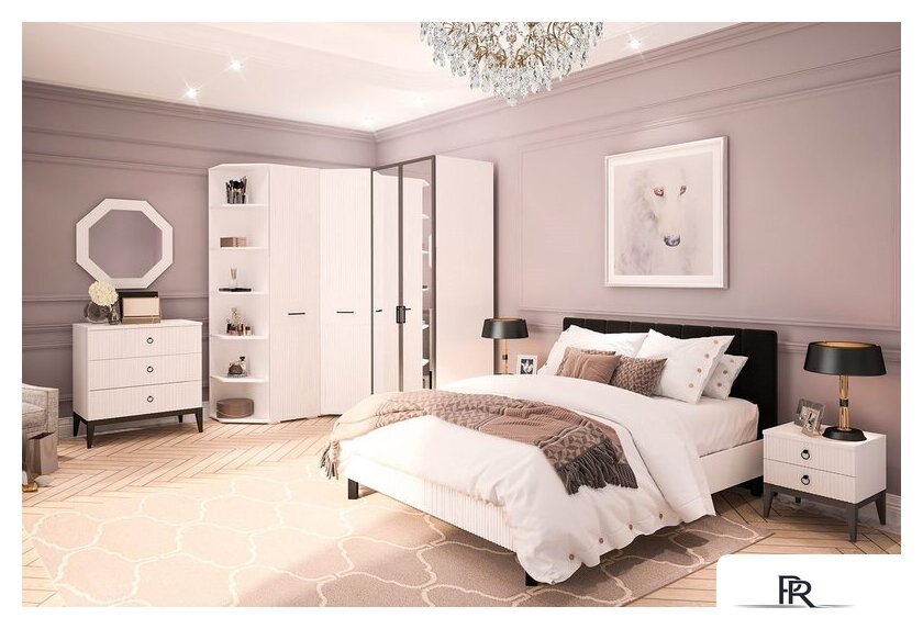 Комод Ангстрем Хилтон спальня ХТ-102.01 (Д) исп.26 (Д1, белый премиум) - Изображение №3 — Интернет-магазин ПроЗаказ