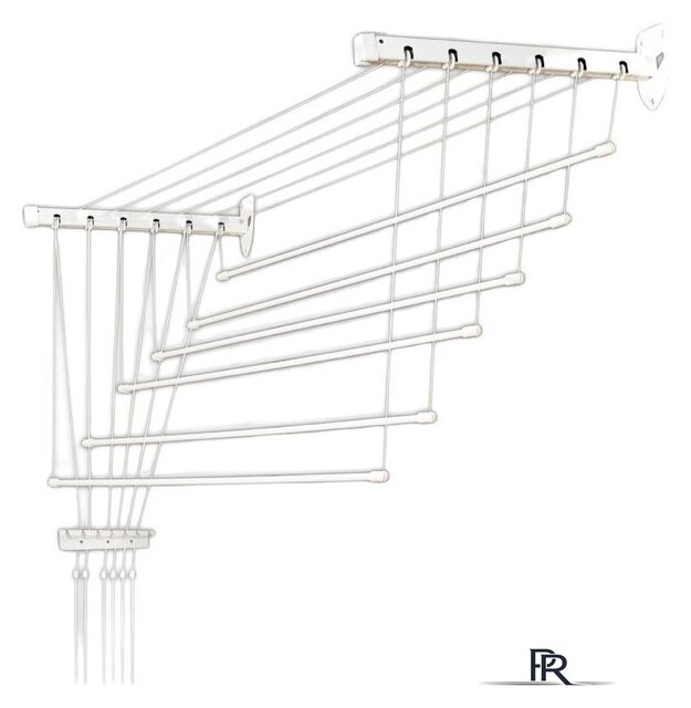 Сушилка для белья Comfort Alumin Euro Premium потолочная 6 прутьев 150 см Лифт (алюминий/белый) - Изображение №1 — Интернет-магазин ПроЗаказ