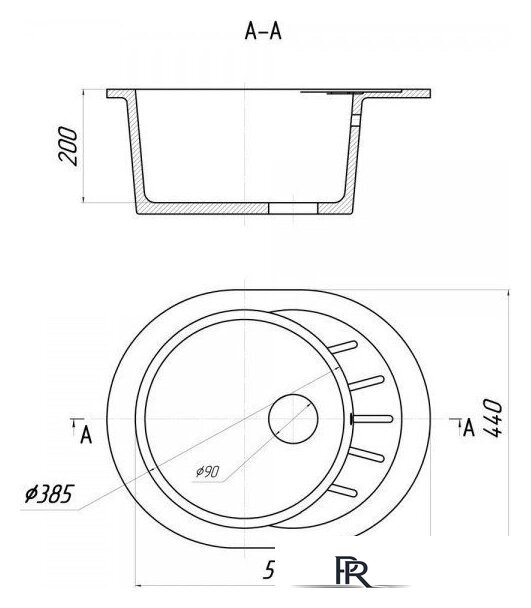 Кухонная мойка Saniteco Pura (графит) - Изображение №10 — Интернет-магазин ПроЗаказ