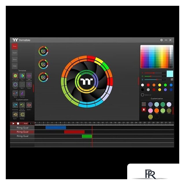 Вентилятор для корпуса Thermaltake Riing Quad 12 RGB TT Premium CL-F100-PL12SW-C - Изображение №6 — Интернет-магазин ПроЗаказ