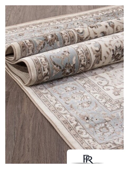 Ковер для жилой комнаты Merinos Valencia Deluxe F014-STAN-CREAM-L.BLUE (2х3) - Изображение №3 — Интернет-магазин ПроЗаказ