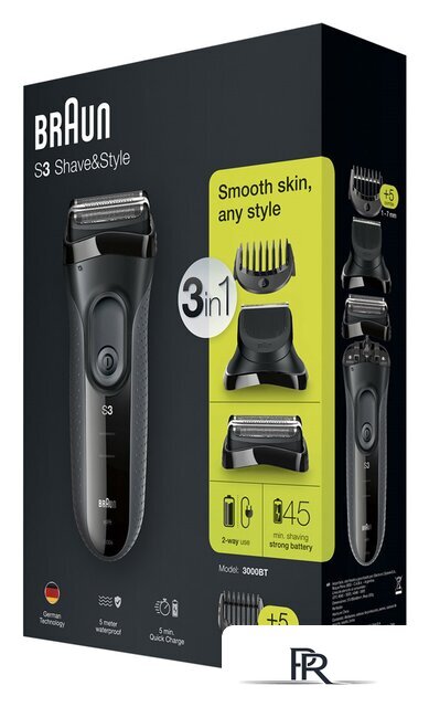 Электробритва Braun Series 3 Shave & Style 3000BT - Изображение №5 — Интернет-магазин ПроЗаказ
