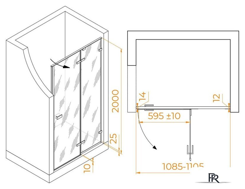 Душевая дверь RGW SV-004 353200411-21 - Изображение №4 — Интернет-магазин ПроЗаказ