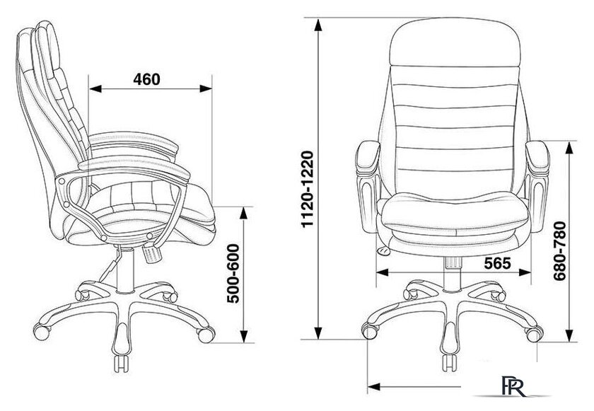 Офисное кресло Бюрократ T-9950LT (черный) - Изображение №6 — Интернет-магазин ПроЗаказ