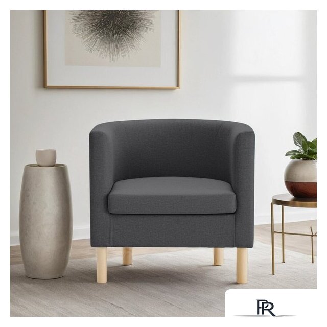 Интерьерное кресло Mio Tesoro Агата 351 (темно-серый 1173) - Изображение №5 — Интернет-магазин ПроЗаказ