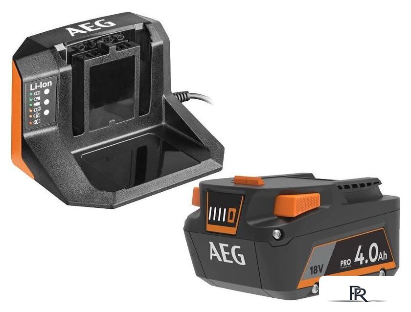 Аккумулятор с зарядным устройством AEG Powertools SET L1840S 4935478933 (18В/4 Ah + 18В) - Изображение №1 — Интернет-магазин ПроЗаказ