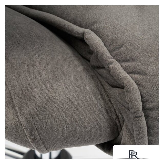 Офисное кресло TetChair Bergamo флок (хром/серый 29) - Изображение №6 — Интернет-магазин ПроЗаказ