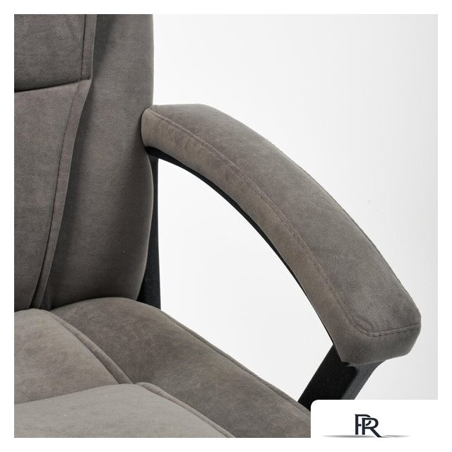 Офисное кресло TetChair Bergamo флок (хром/серый 29) - Изображение №9 — Интернет-магазин ПроЗаказ