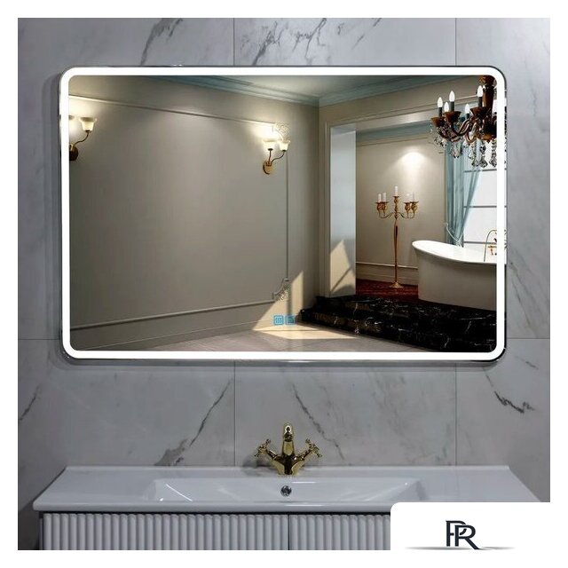  Пекам Зеркало Marta 1 80x60 marta1-80x60sp (с подсветкой, подогревом и сенсором на прикосновение) - Изображение №10 — Интернет-магазин ПроЗаказ