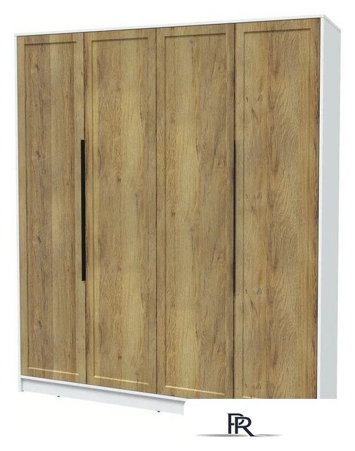 Шкаф распашной Интерлиния Концепт Тренд КТ-Ш4 (белый платинум/дуб вотан) - Изображение №1 — Интернет-магазин ПроЗаказ