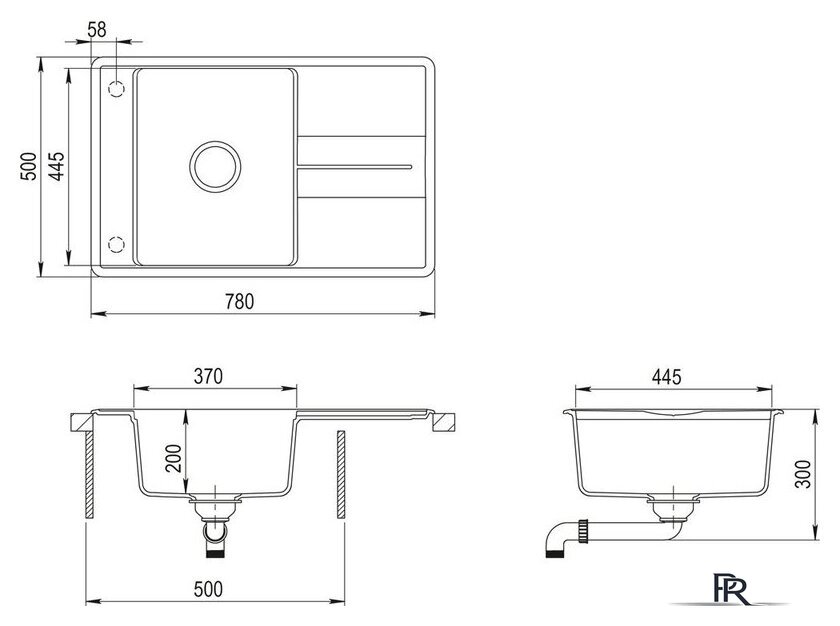 Кухонная мойка Aquasanita Bella SQB101AW (beige 110) - Изображение №2 — Интернет-магазин ПроЗаказ