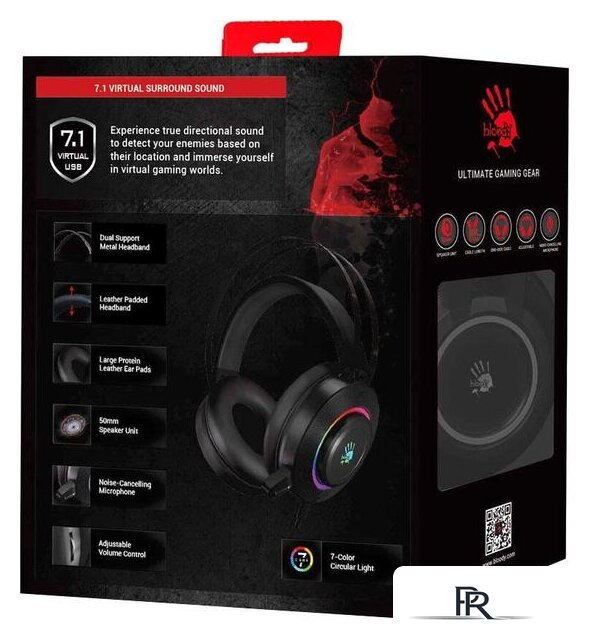 Наушники A4Tech Bloody G521 (черный) - Изображение №4 — Интернет-магазин ПроЗаказ