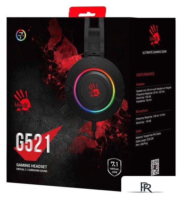 Наушники A4Tech Bloody G521 (черный) - Изображение №3 — Интернет-магазин ПроЗаказ