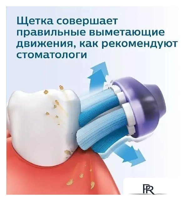 Электрическая зубная щетка Oral-B Vitality D100 Starterkit + 2 насадки (серый) - Изображение №3 — Интернет-магазин ПроЗаказ