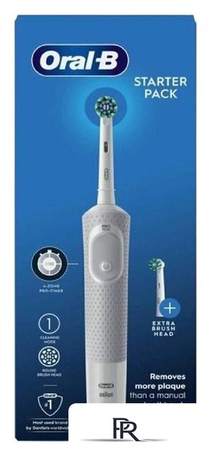 Электрическая зубная щетка Oral-B Vitality D100 Starterkit + 2 насадки (серый) - Изображение №2 — Интернет-магазин ПроЗаказ