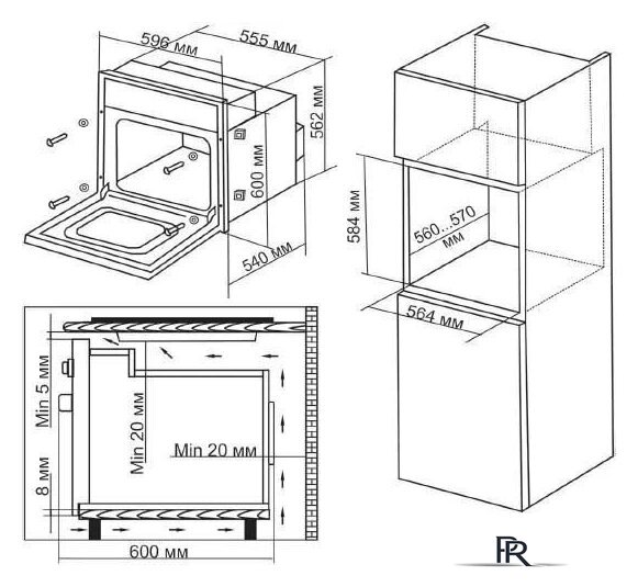 Электрический духовой шкаф Hyundai 6009.03 WG - Изображение №13 — Интернет-магазин ПроЗаказ