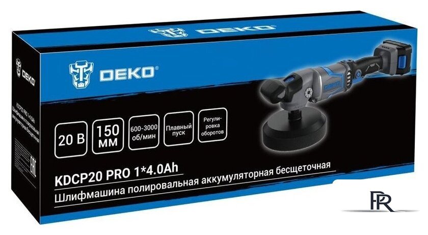 Полировальная машина Deko KDCP20 PRO 081-1028 (с 1-им АКБ) - Изображение №6 — Интернет-магазин ПроЗаказ