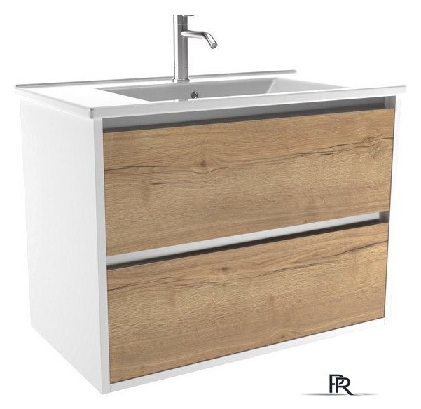  ЗОВ Тумба под умывальник Парма 70 P70LWP0MHMC1A (белый/галифакс) - Изображение №1 — Интернет-магазин ПроЗаказ