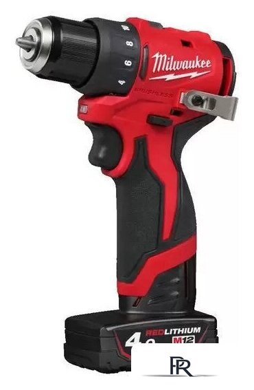 Дрель-шуруповерт Milwaukee M12 BLDDRC-402C 4933499688 (с 2-мя АКБ, кейс) - Изображение №1 — Интернет-магазин ПроЗаказ
