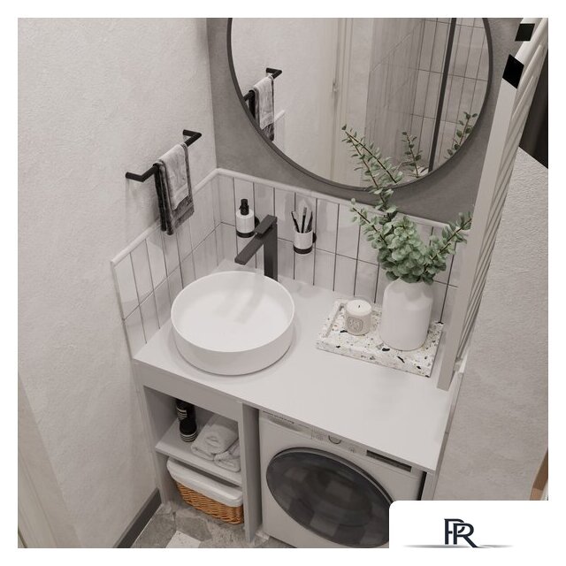  ЗОВ Тумба под умывальник Стамбул 100 S100LWP0LWPWM (белый) - Изображение №3 — Интернет-магазин ПроЗаказ