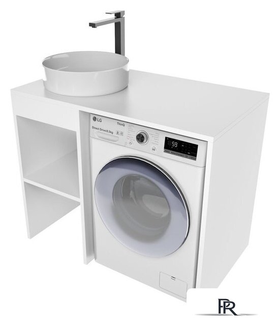  ЗОВ Тумба под умывальник Стамбул 100 S100LWP0LWPWM (белый) - Изображение №1 — Интернет-магазин ПроЗаказ