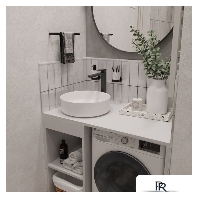  ЗОВ Тумба под умывальник Стамбул 100 S100LWP0LWPWM (белый) - Изображение №4 — Интернет-магазин ПроЗаказ