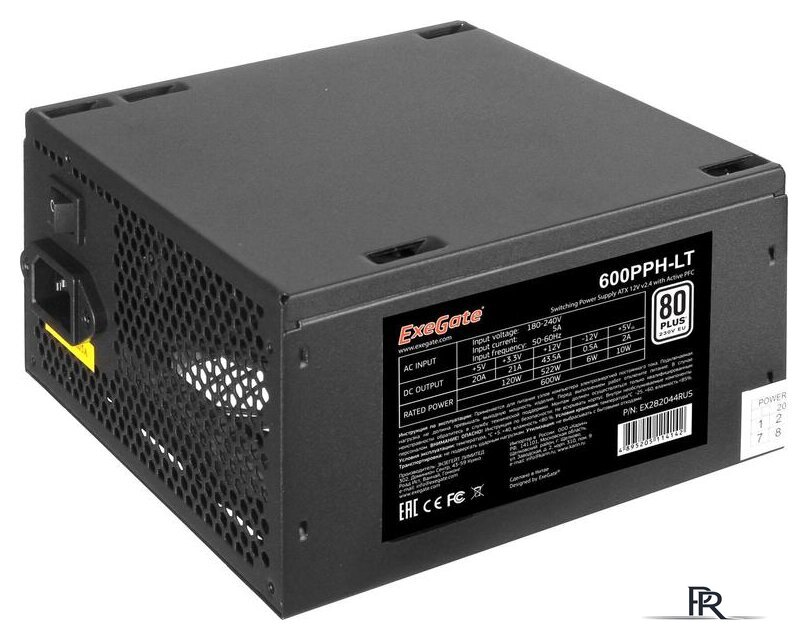 Блок питания ExeGate 600PPH-LT 80 Plus EX282044RUS - Изображение №1 — Интернет-магазин ПроЗаказ