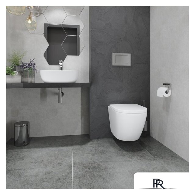 Унитаз подвесной Lauter Vortex 2110830 + GROHE Rapid SL 39504000 с кнопкой (округлая, хром) - Изображение №19 — Интернет-магазин ПроЗаказ